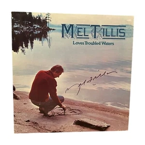 Mel Tillis Signed Autograph “Loves Troubled Waters” Vintage Record LP MCA-2288 - Picture 1 of 3