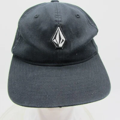Volcom Adult Hat Cap Black Diamond Logo Skater Strap Back Adjustable - Image 1 of 4