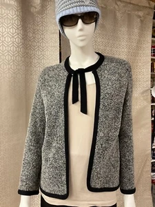 Vintage Dorce Leroy Knitwear Wool Gray/Brown Cardigan Sweater - Picture 1 of 5