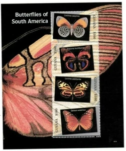 Guyana - 2006 - Butterflies - Sheet Of 4 - MNH - Picture 1 of 1