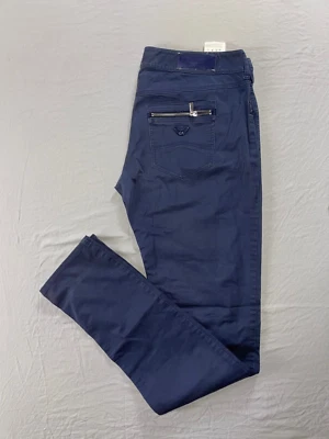 Armani Jeans Lightweight Zip Pocket 5-Pkt Chino Pants. Washed Blue, Tag 29. GUC! - Image 1 of 4