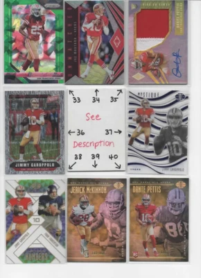 San Francisco 49ers LOADED U-PICK  Serial #'d JERSEY AUTO Rookies  MONTANA RICE - Image 1 of 4