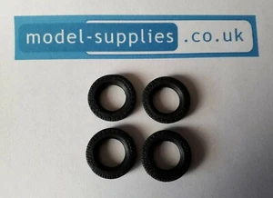 Corgi Major reproduction black Rubber Tyres - fit Holmes Scammell & Ford H - Picture 1 of 1