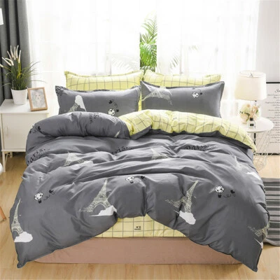 Eiffel Tower Single/Double/Queen/King Size Bed Duvet/Doona/Quilt Cover Set - Image 1 of 4