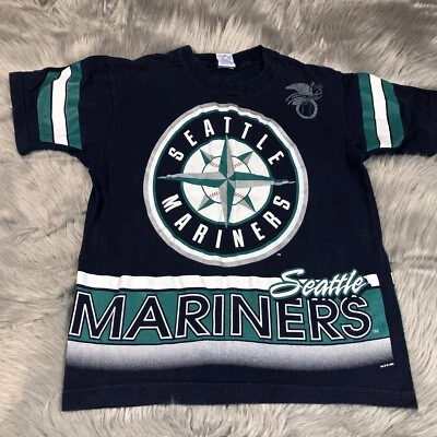 Vintage Salem Sportswear Seattle Mariners MLB 1994 T Shirt Youth 14/16 - Image 1 of 4