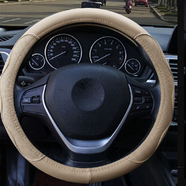 Bling Car Accessories For Girl Women 38cm Steering Wheel Cover Set White  Diamond