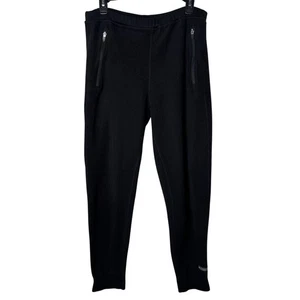 REI Men’s Black Fleece Sweatpants Joggers M Zip Pockets Outdoor Gorpcore Hiking - Picture 1 of 15