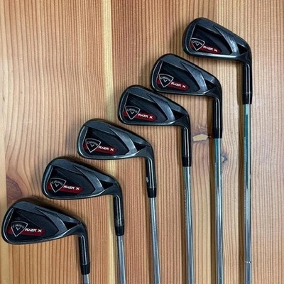 Callaway RAZR X Black Iron Set 6pcs 5-pw Flex R Regular RAZR X 60i USED - Image 1 of 4