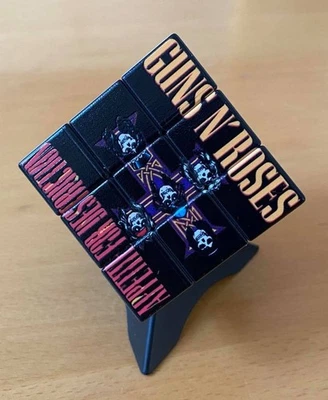 Guns N Roses Rubix Cube, Box and Plinth!  80 Other Bands Available. Ideal Gift! - Image 1 of 4