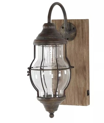 2 Pack Battery Operated Rustic Wall Light LED Sconce Fixture Farmhouse Country - Image 1 of 4