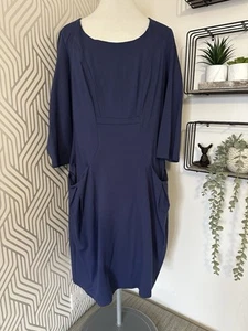 Pepperberry blue jumper dress size 18 - Picture 1 of 7