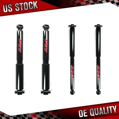 Amortecedores dianteiros traseiros FCS compatíveis com 88-00 Chevy GMC K1500 2500 3500 Sierra Silverado 4WD - Imagem 1 de 4