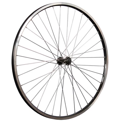 28 Zoll Vorderrad Rdye Zac19 Hohlkammer Shimano HB-QC300 Nabe Disc CL schwarz - Bild 1 von 4