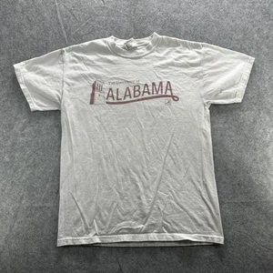 Camisa Alabama Carmesí Marea Para Hombres Mediana Blanca NCAA Fútbol Universidad Logo - Imagen 1 de 14