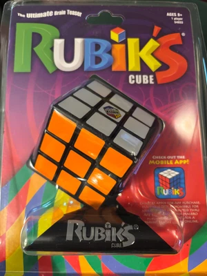 New in Packaging Rubik's Cube Puzzle w/ Display Stand Hasbro Gaming - Image 1 of 3