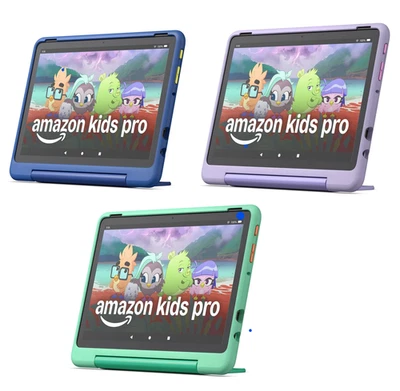 Fire HD 10 Kids Pro neuste Gen | Lila | Blau | Mintgrün 32 GB 10 Zoll Neu - Bild 1 von 4