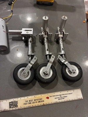 Super Duty Jet Retract Landing Gear  W Brakes For Balsa R/c Model Airplane - Image 1 of 4