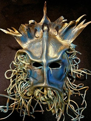 LEATHER MASK-POSEIDON-ORIGINAL - Image 1 of 4