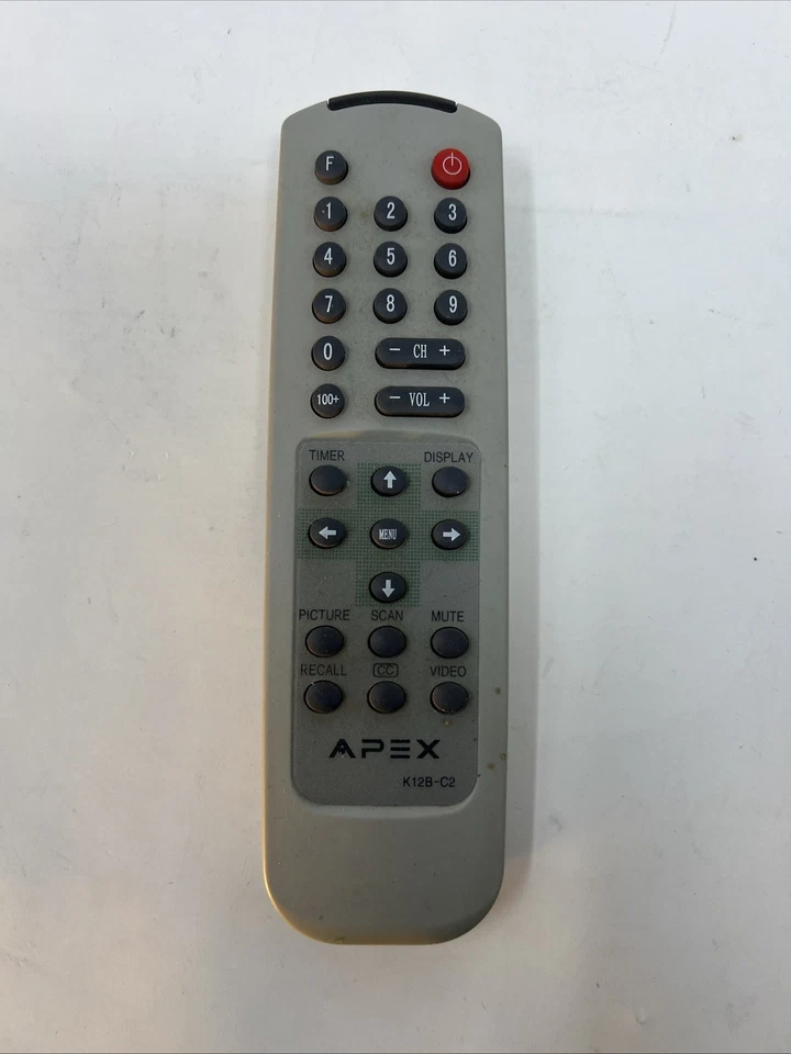 Mando a distancia para TV OEM Apex K12B-C2 AT1302, AT1308, AT2002, AT2008 TOTALMENTE PROBADO Foto 1 de 1