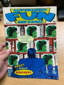MARVEL COMICS SUPERHERO FUN & GAMES MAY 1981 #15 UK LARGE COMIC VG (P2) - Picture 1 of 9