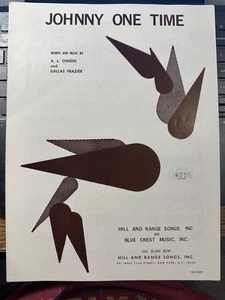 C 1968 JOHNNY ONE TIME Sheet Music (Brenda Lee) - Picture 1 of 2