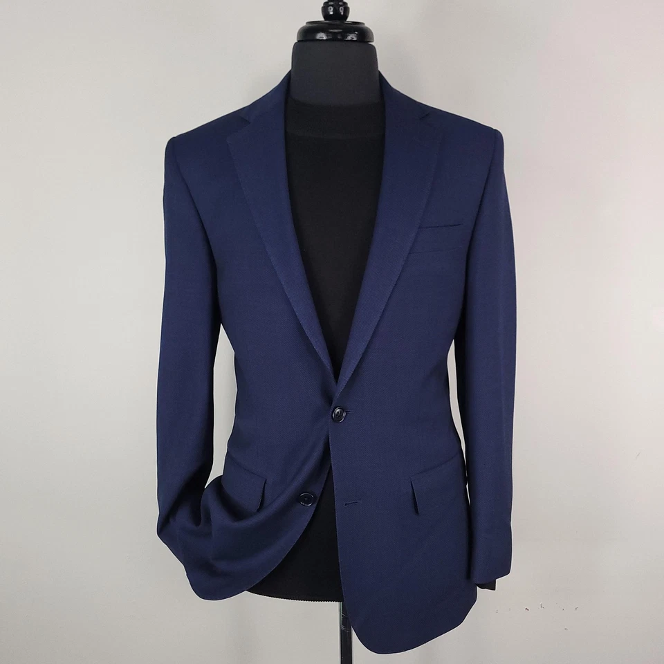 Abrigo deportivo Brooks Brothers Blazer para hombre 38R azul marino lana ajuste regente dos botones Foto 1 de 4