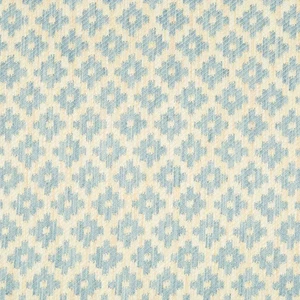 Brunschwig & Fils Geometric Weave Fabric- Baronet Strie / Sky 1 yd 8017142.15 - Picture 1 of 1