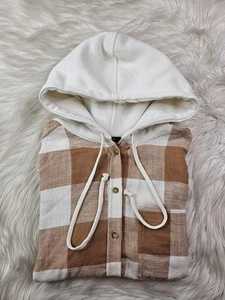 Love Tree Hemd mit Knöpfen Damen (L) Flanell braun kariert Countrycore Boho - Bild 1 von 7