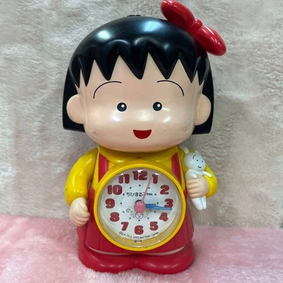 Rhythm Watch Chibi Maruko-chan Maruko Talking Alarm Clock 1995 Confirmed working - Image 1 of 4