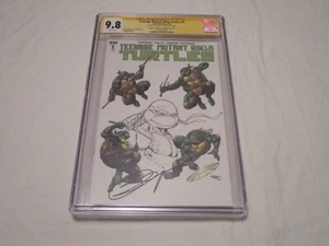 IDW Teenage Mutant Ninja Turtles 1 Signed Sketch Sajad Shah CGC SS 9.8 Exclusive - Picture 1 of 11