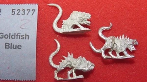 Games Workshop Necromunda 1997 Wyrd Beasts Giant Rat Rats x3 Metal Mutant New - Picture 1 of 2