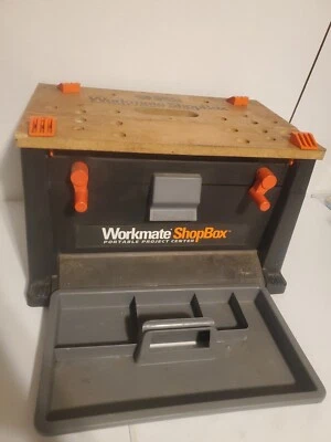 Black & Decker Workmate ShopBox Portable Project Center Tool Box with Bench Dogs - Image 1 of 4