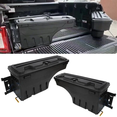 L+R Truck Bed Storage Tool Box For Nissan 05-19 Frontier  04-15 Titan Swing Case Foto 1 de 4