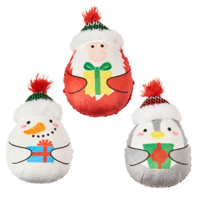 Ethical Pet Holiday Trio Cat Catnip Toys Christmas Kitten Assorted 1 Piece 4" - Image 1 of 4