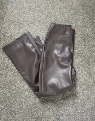 Next Faux Leather Trousers Size 10 RRP £40 - Image 1 of 4
