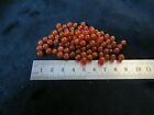 New - Red agate 5-7mm round beads