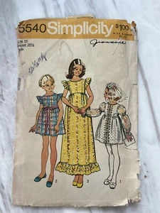 Simplicity Mädchen Alltag & Party Kleid Muster 5540 Größe 10 Schnitt - Bild 1 von 16