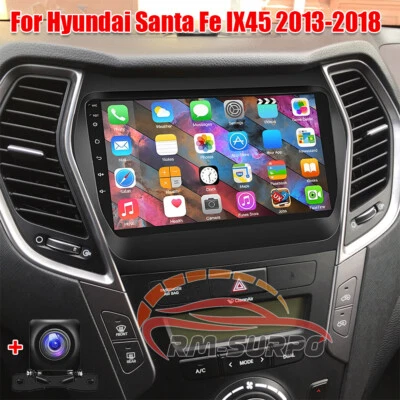 9" For Hyundai Santa Fe IX45 2013-2018 fit for CarPlay Android Car Stereo Radio - Image 1 of 4