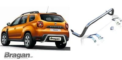Heck Stoßstange für Dacia Duster 2017 + SUV Edelstahl Stahl-Rückseite Schutz - Bild 1 von 3