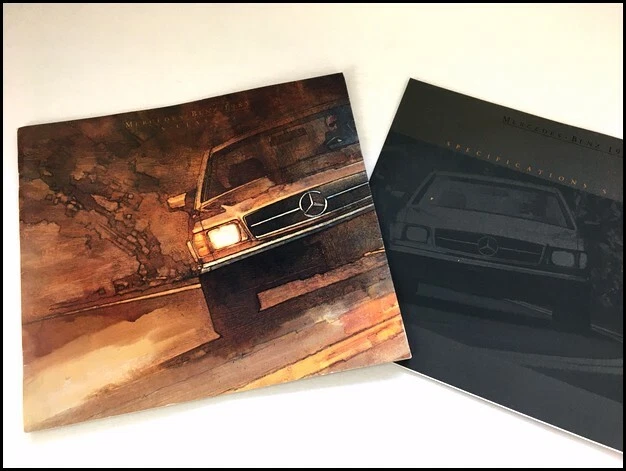 1985 Mercedes Benz S-Class 38-page Brochure Catalog 380SL 500SEC 500SEL 380SE - Изображение 1 из 4