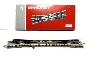 Fleischmann 9184 Doppelte Kreuzungsweiche 15° Profi-Gleis - Bild 1 von 3