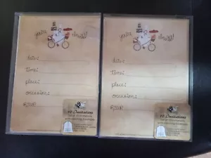 20 invitaciones. 2 paquetes de 10. Tiene llamarada italiana. 10 en cada paquete = 20. - Imagen 1 de 3