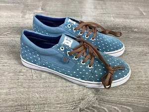 DC Shoes Womens Tonik SE Size 8.5 Shoes Blue Polka Dot Skate Sneakers ADJS300040 - Picture 1 of 12