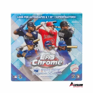 2020 Topps Chrome Update Sapphire Edition Baseball Sealed Trading Card Hobby Box - Picture 1 of 4