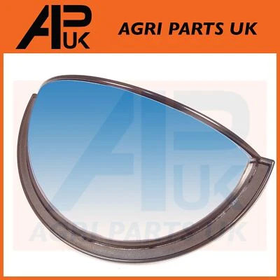 APUK Universal Fish eye Mirror Head Curved convex + Clamp Tractor Plant Digger Lorry