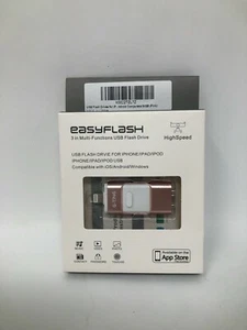 Unidad flash USB Easyflash 32 GB/64 GB 3 pulgadas multifunción oro rosa - Imagen 1 de 1