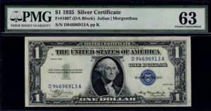 MALACK $1.00 1935 PMG 63 Choice Uncirculated. Good price. pm0064 - Picture 1 of 1