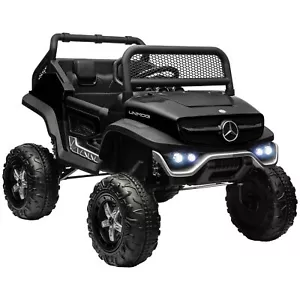 HOMCOM 12V Licensed Mercedes-Benz Unimog, Kids Electric Ride on Car, with Remote - Picture 1 of 9