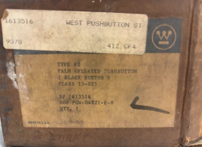 WESTINGHOUSE 1613516 CABEZA DE SETA ESTILO PUTTON PULSADOR (FALTA BOTÓN) Foto 1 de 4