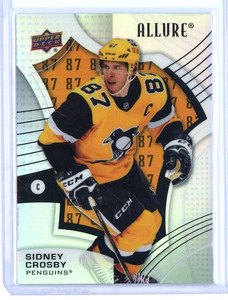 2021-22 SIDNEY CROSBY UPPER DECK ALLURE #4 NUMBER PARALLEL #ED 030/199!!